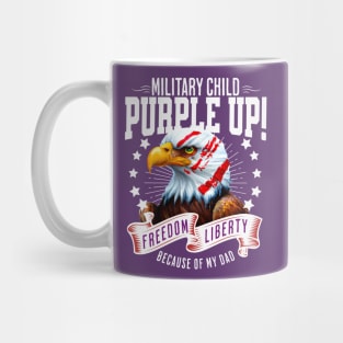 Military Kids - Purple-Up 2023 Holiday - Military Dad Mug